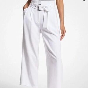 Michael Kors White High-Waisted Women's Pants